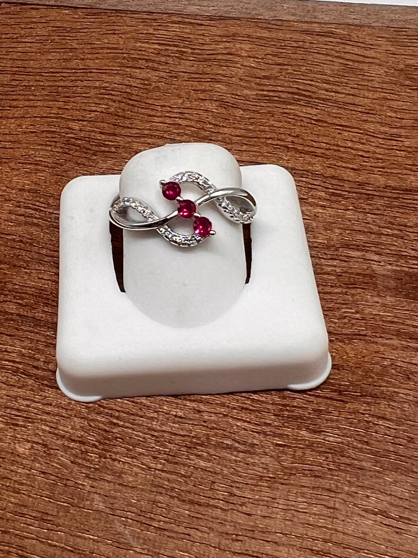 Real silver ruby ring