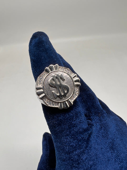Money ring real silver