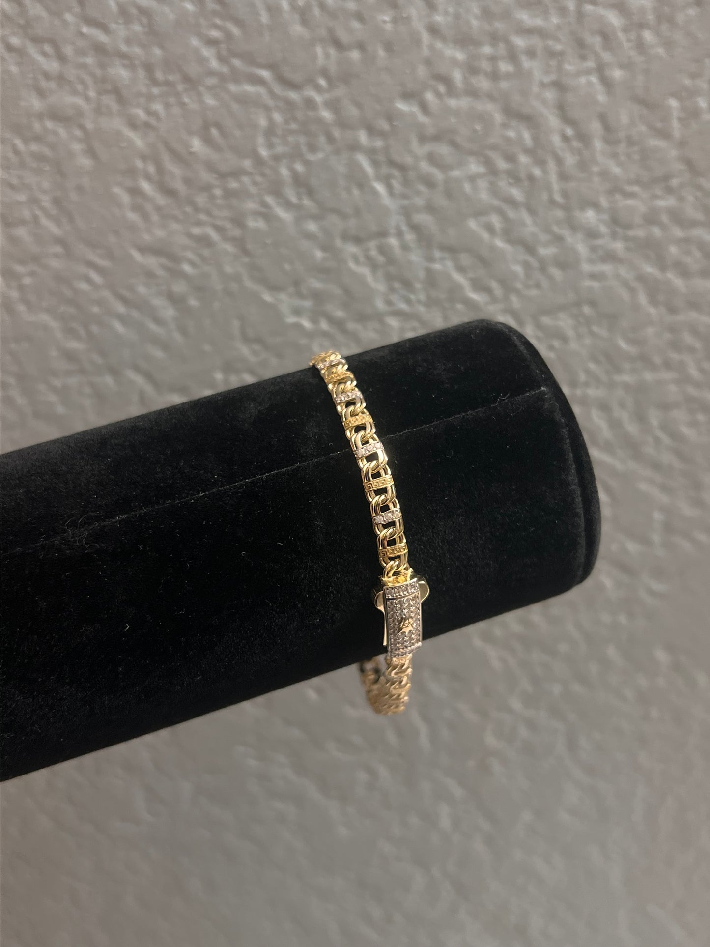 14k real gold chino link bracelet