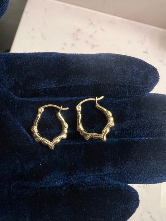 14k real gold hoop earrings