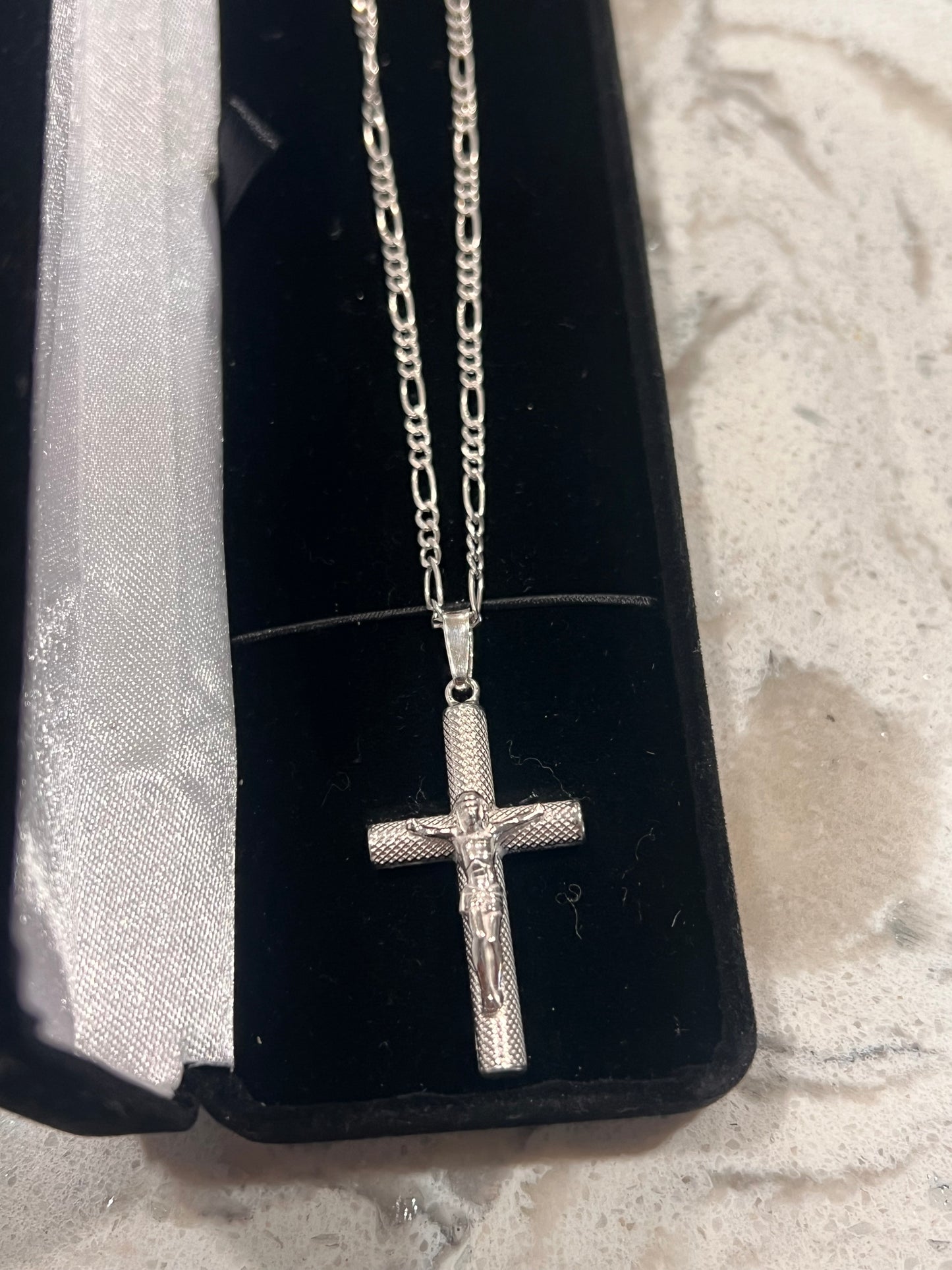 Real silver cross chainset