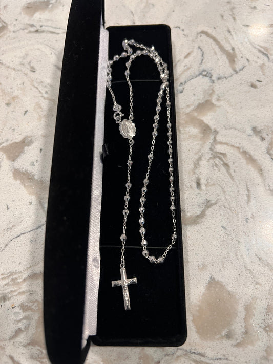 Real silver rosary