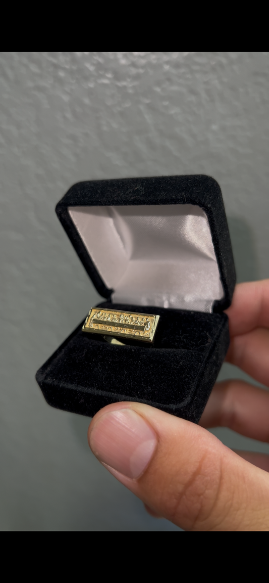 14k last supper ring