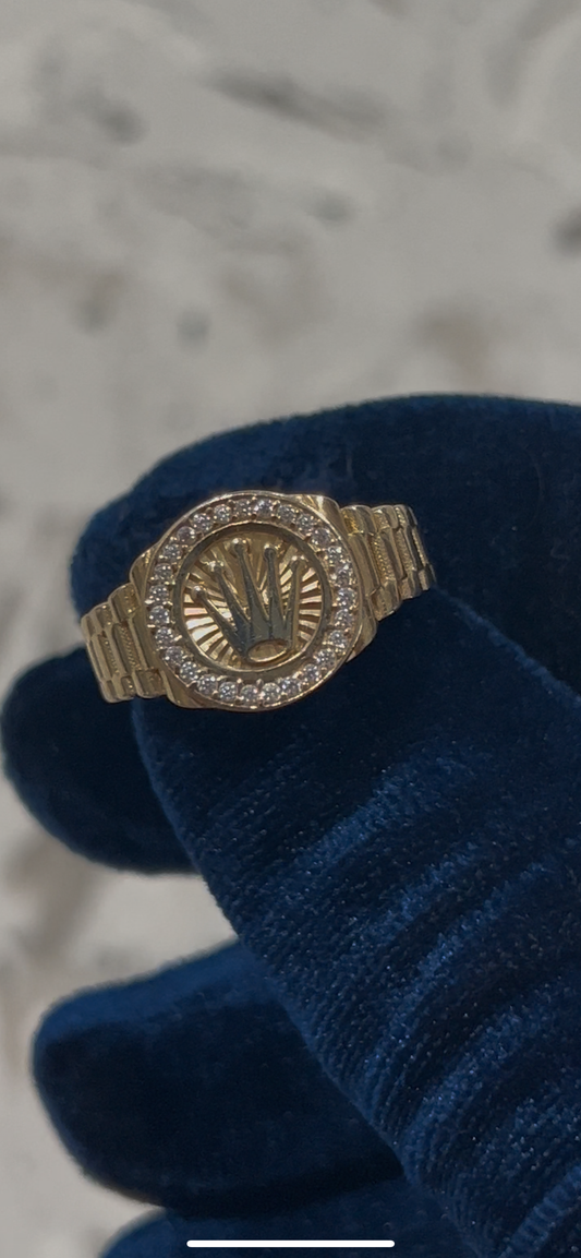 Rolex ring 14k real gold