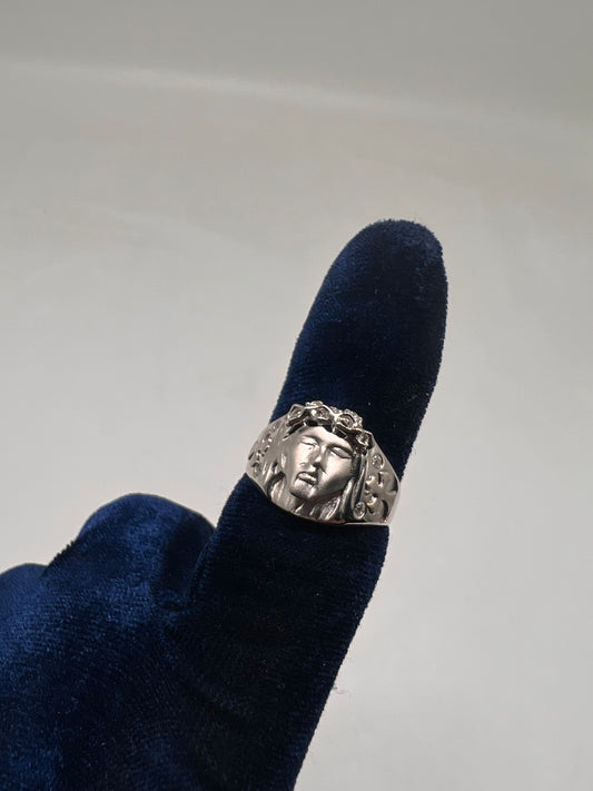 Jesus Ring real silver