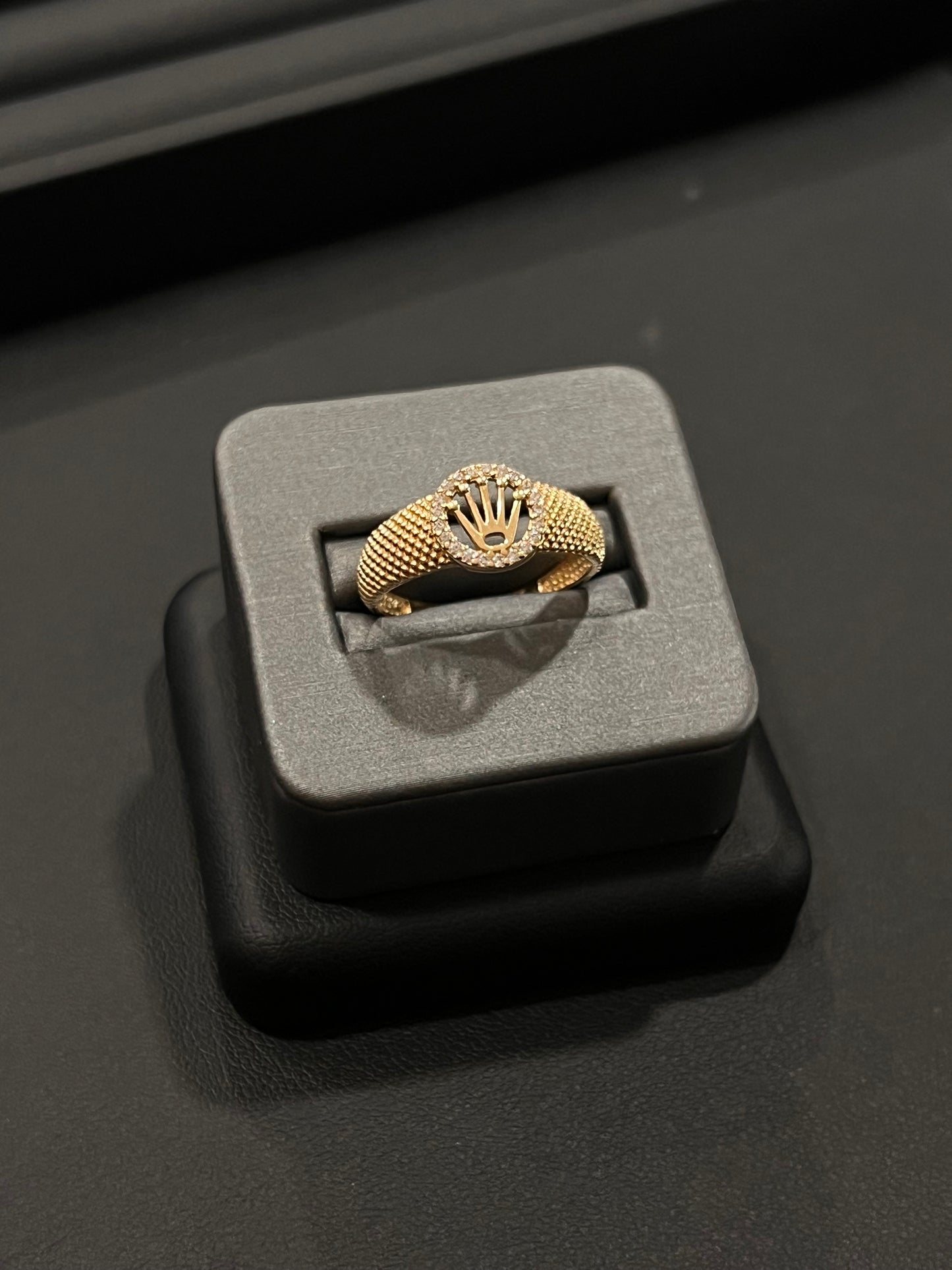14k real gold Rolex style ring