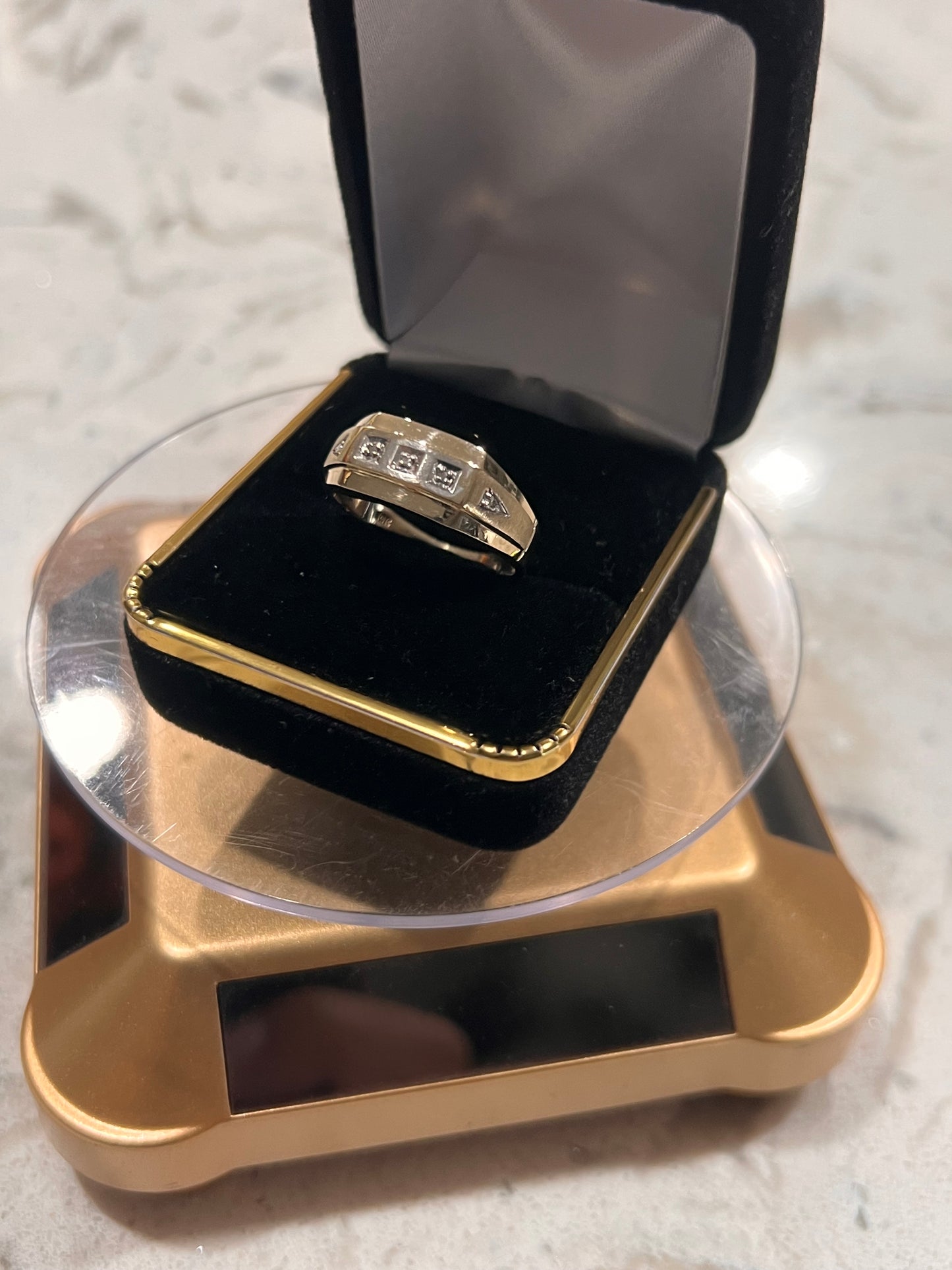 10k real gold diamond ring