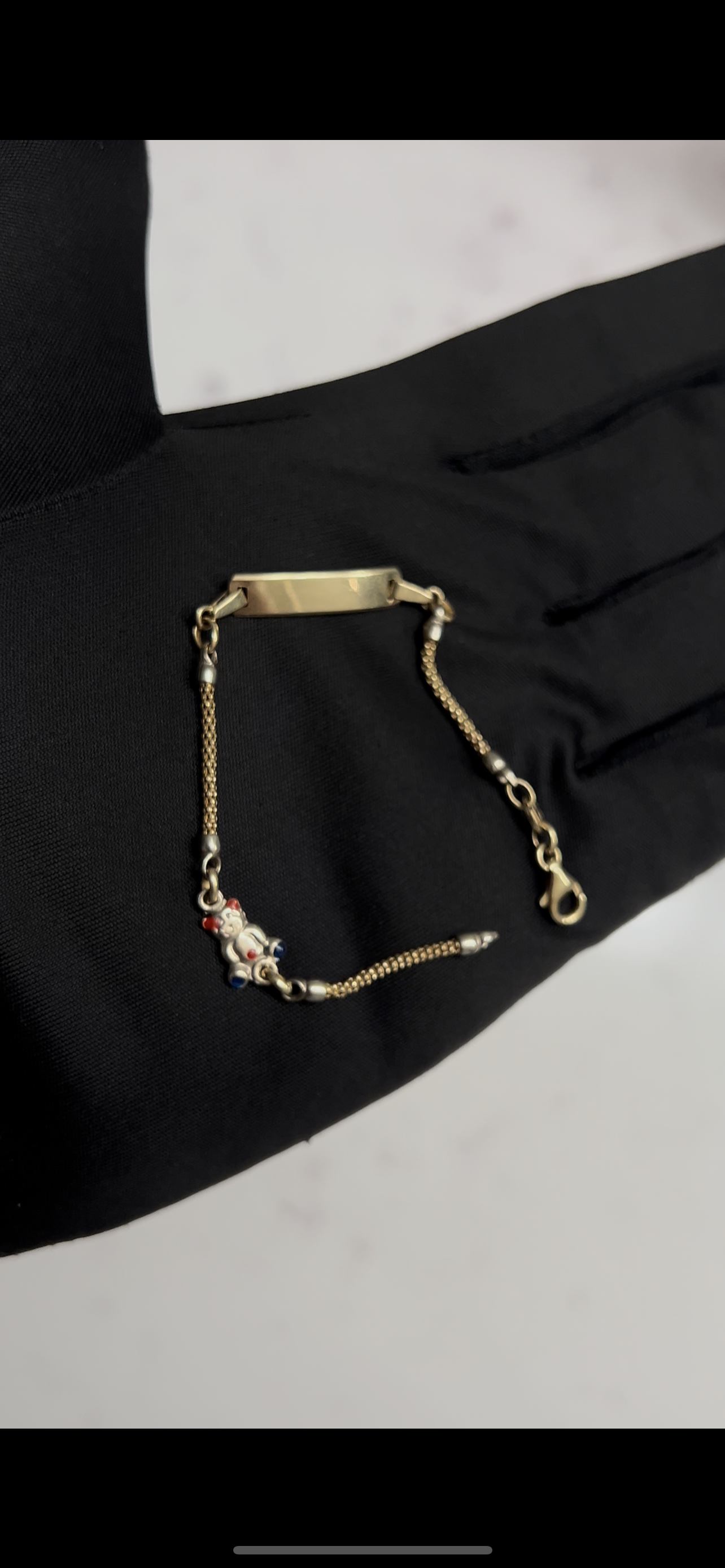 14k real gold baby bracelet