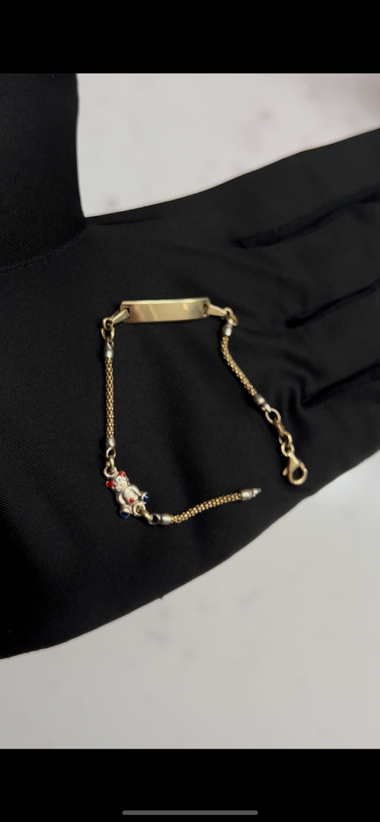 14k real gold baby bracelet