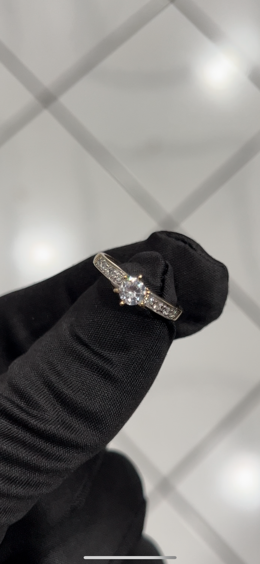 14k real gold promise ring