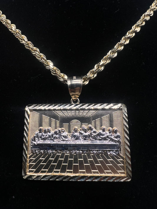 Large last Supper Real 14k Gold set