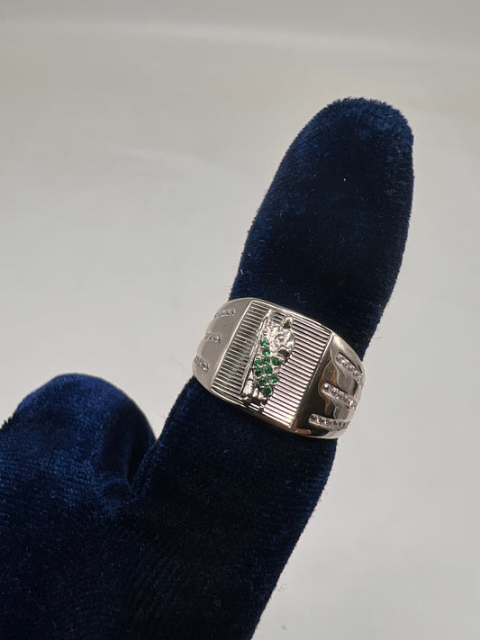 San Judas ring real silver