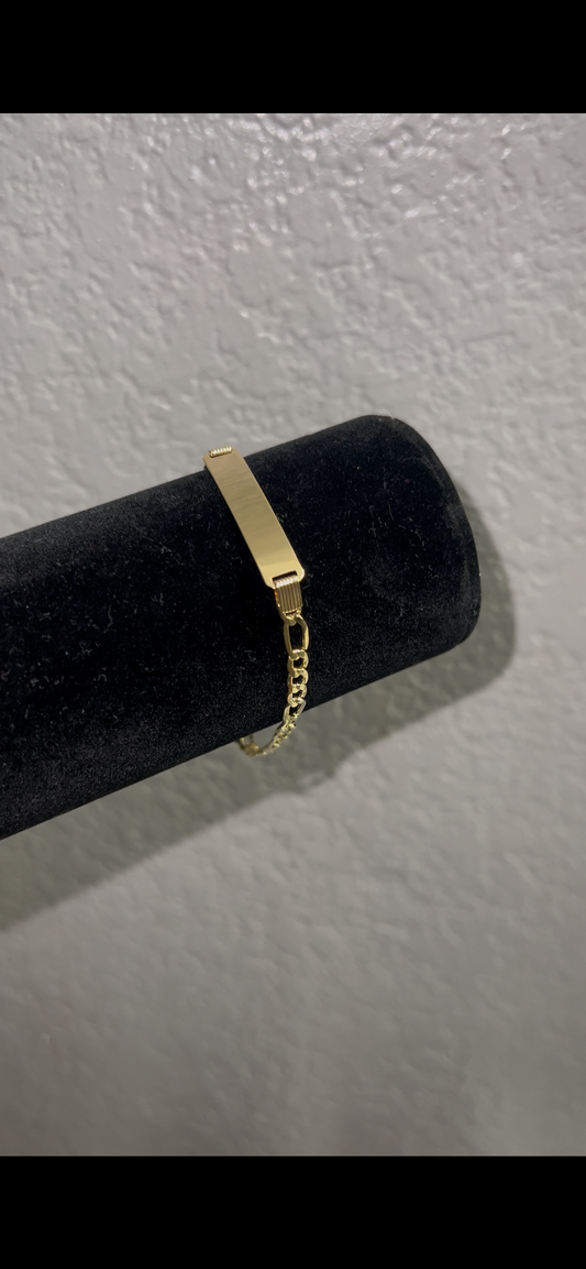 14k real gold Id bracelet