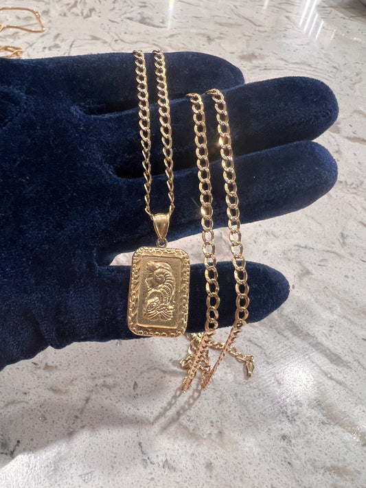 10k real gold lady fortuna chainset