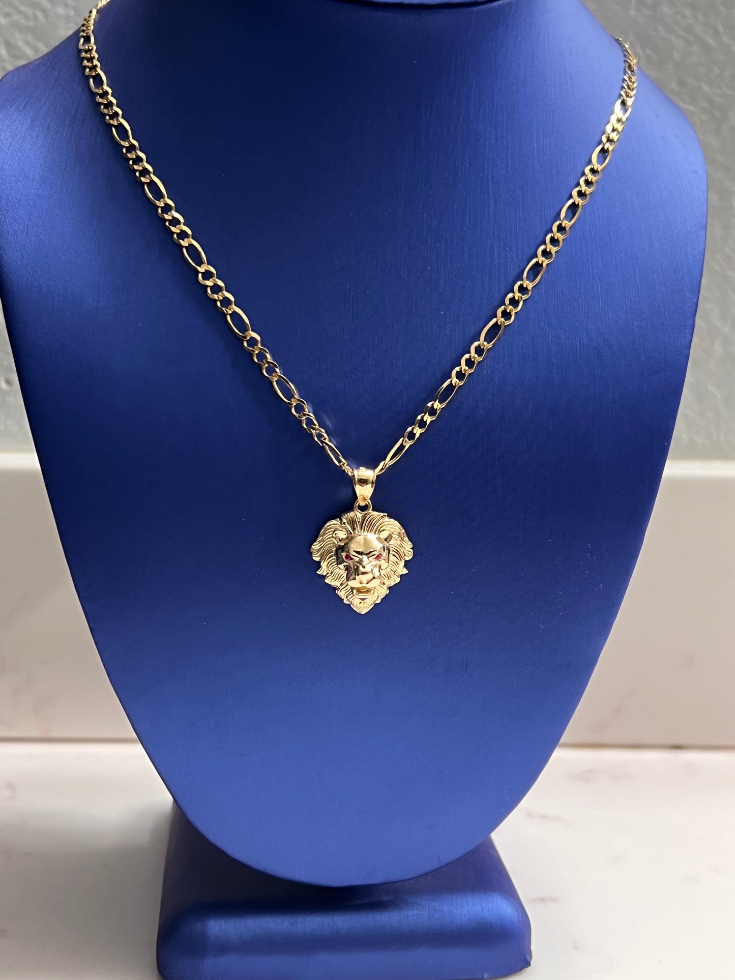 14k solid gold Lion setup