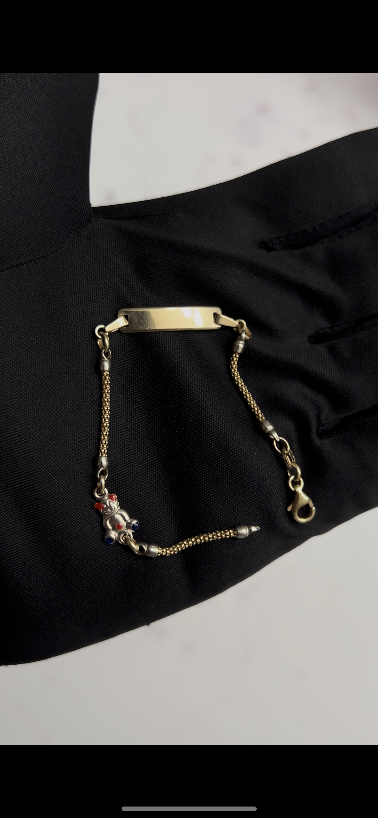 14k real gold baby bracelet