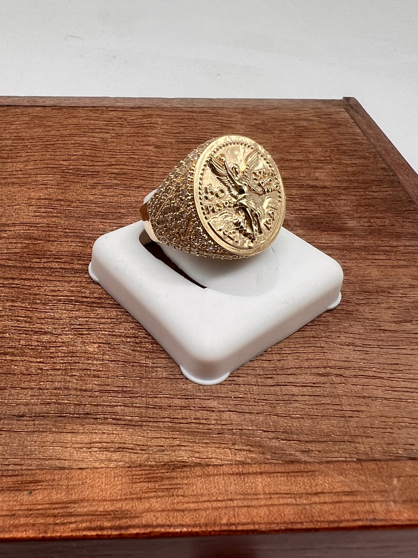 Cetenario ring 14k real gold