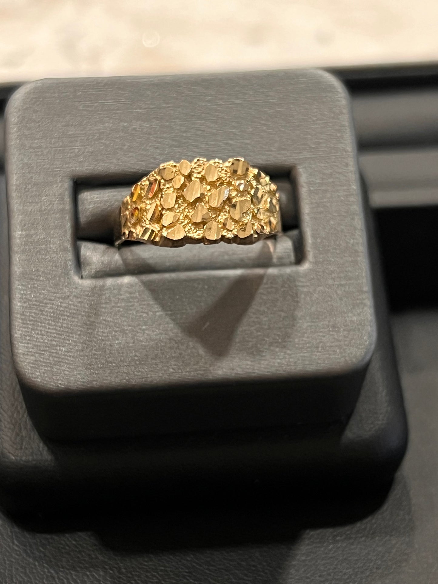 10k real gold nugget ring