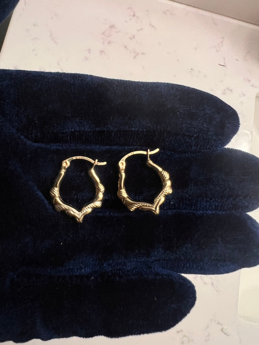 14k real gold hoop earrings