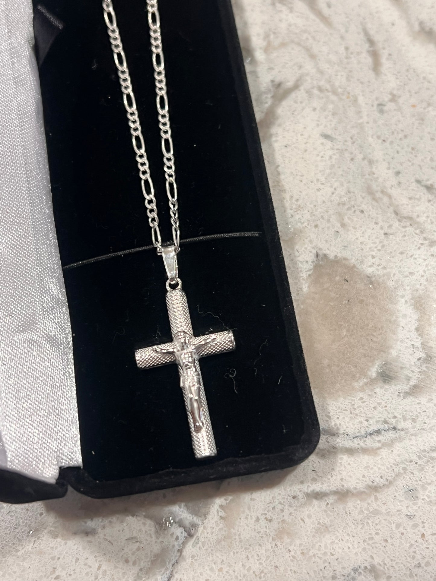 Real silver cross chainset