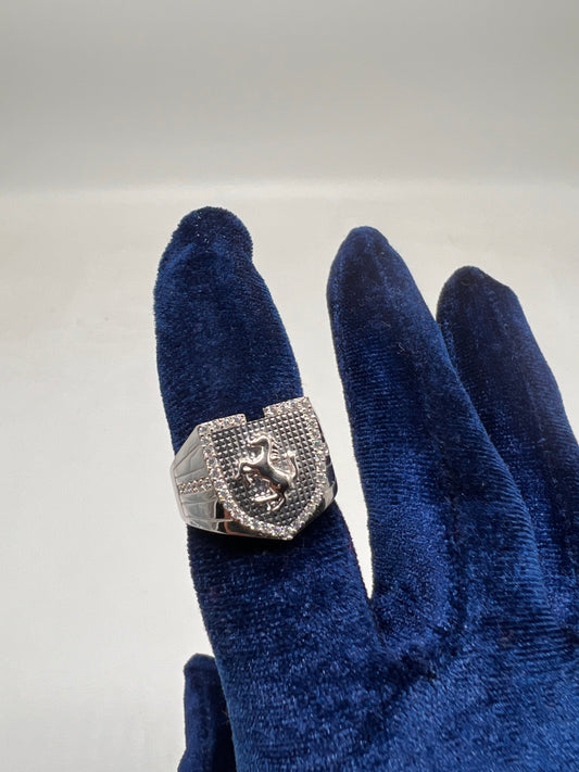 Ferrari ring real silver
