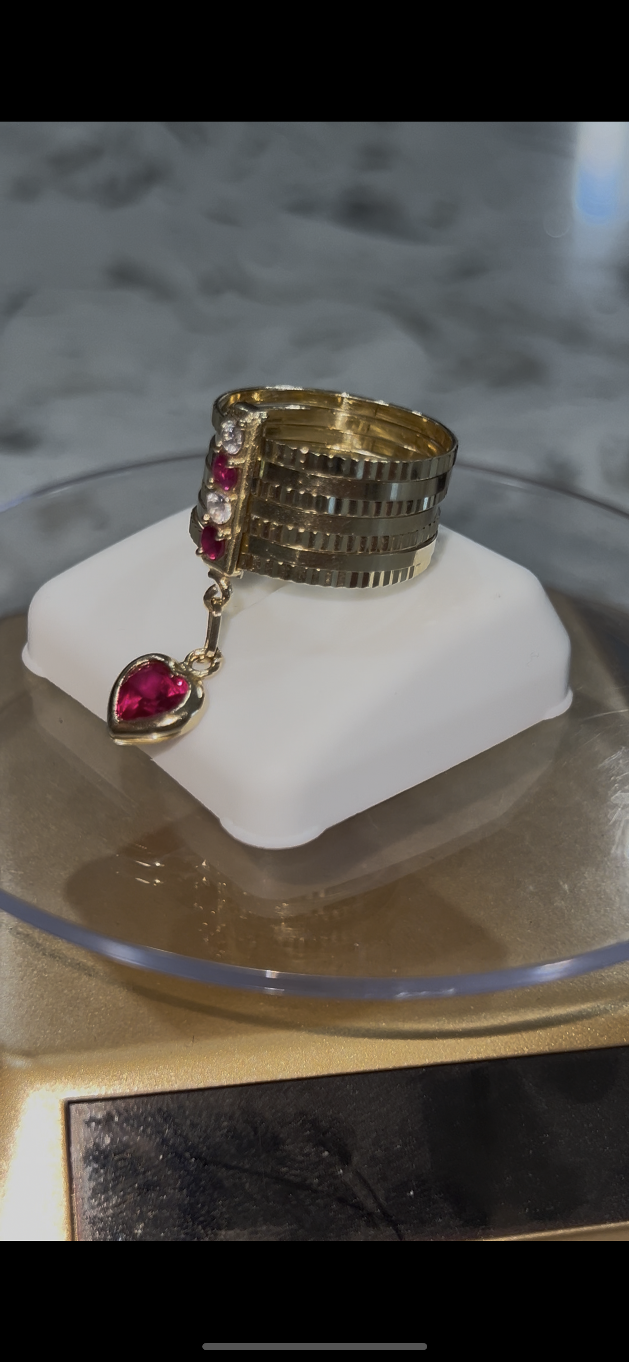 14k real gold semanario ring