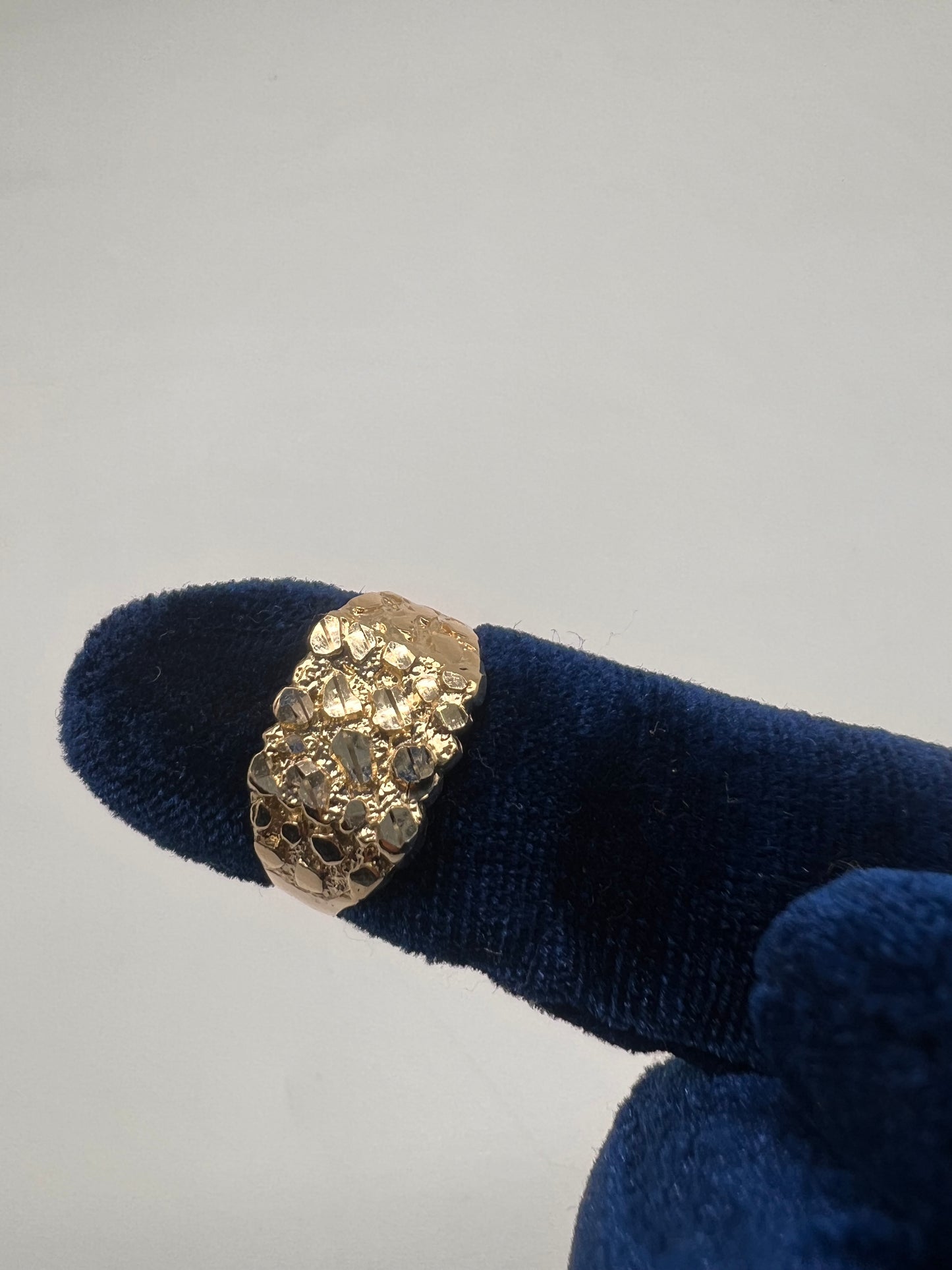 Nugget Ring 14k Real gold