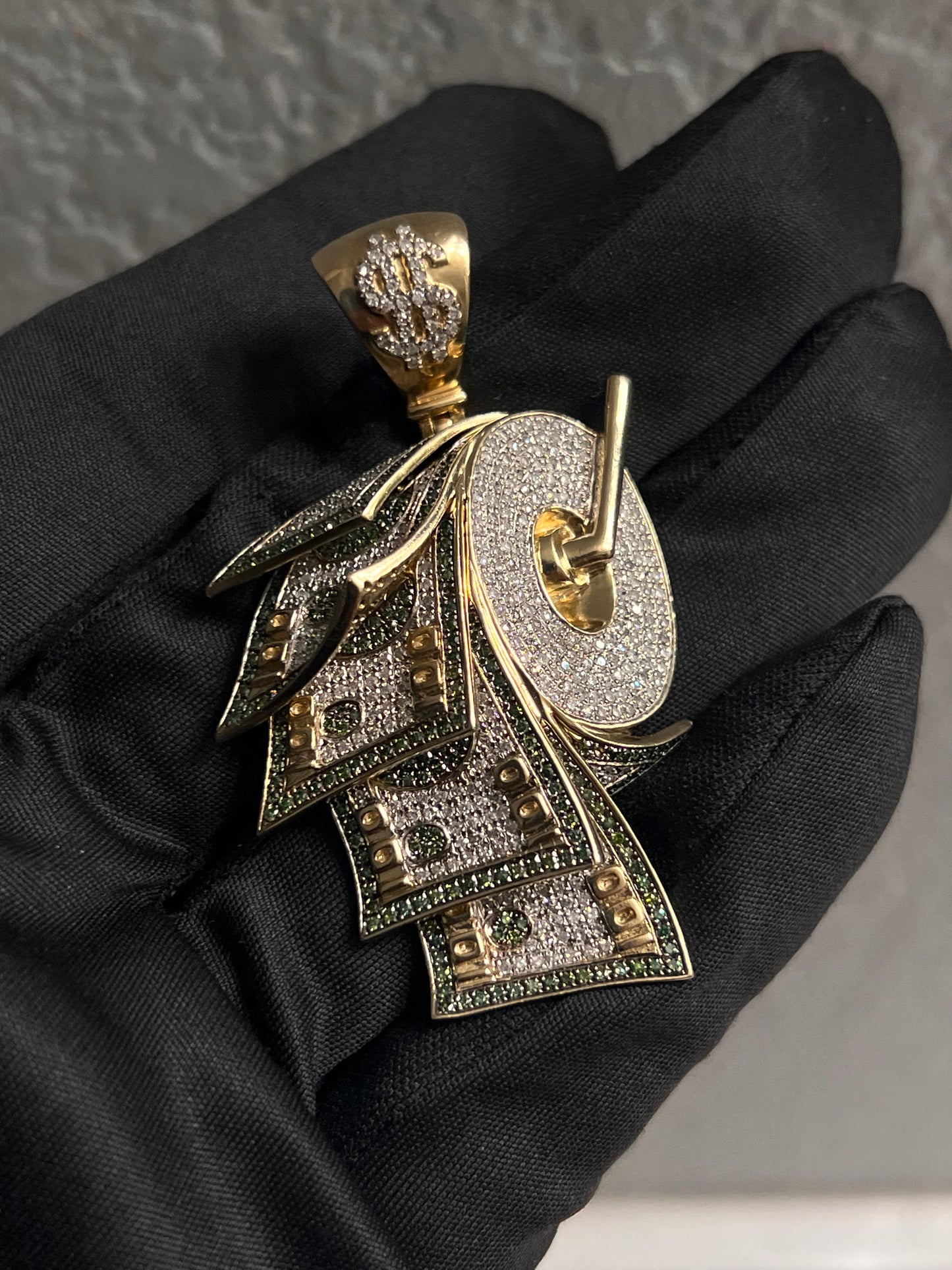 10k real gold with real natural diamonds