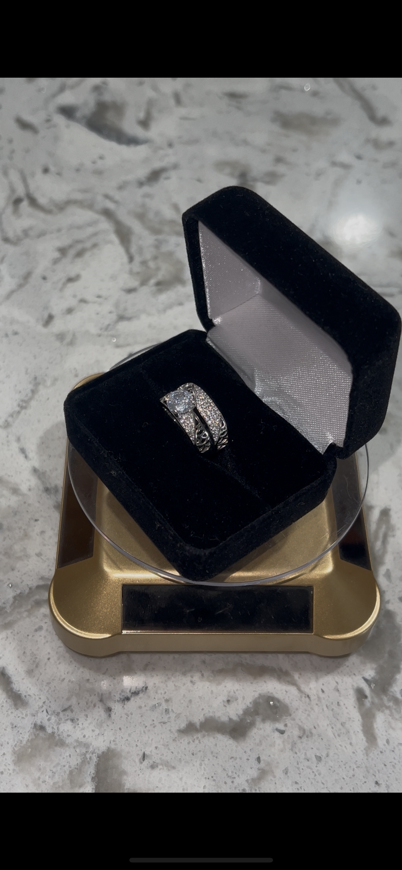 Real silver promise set