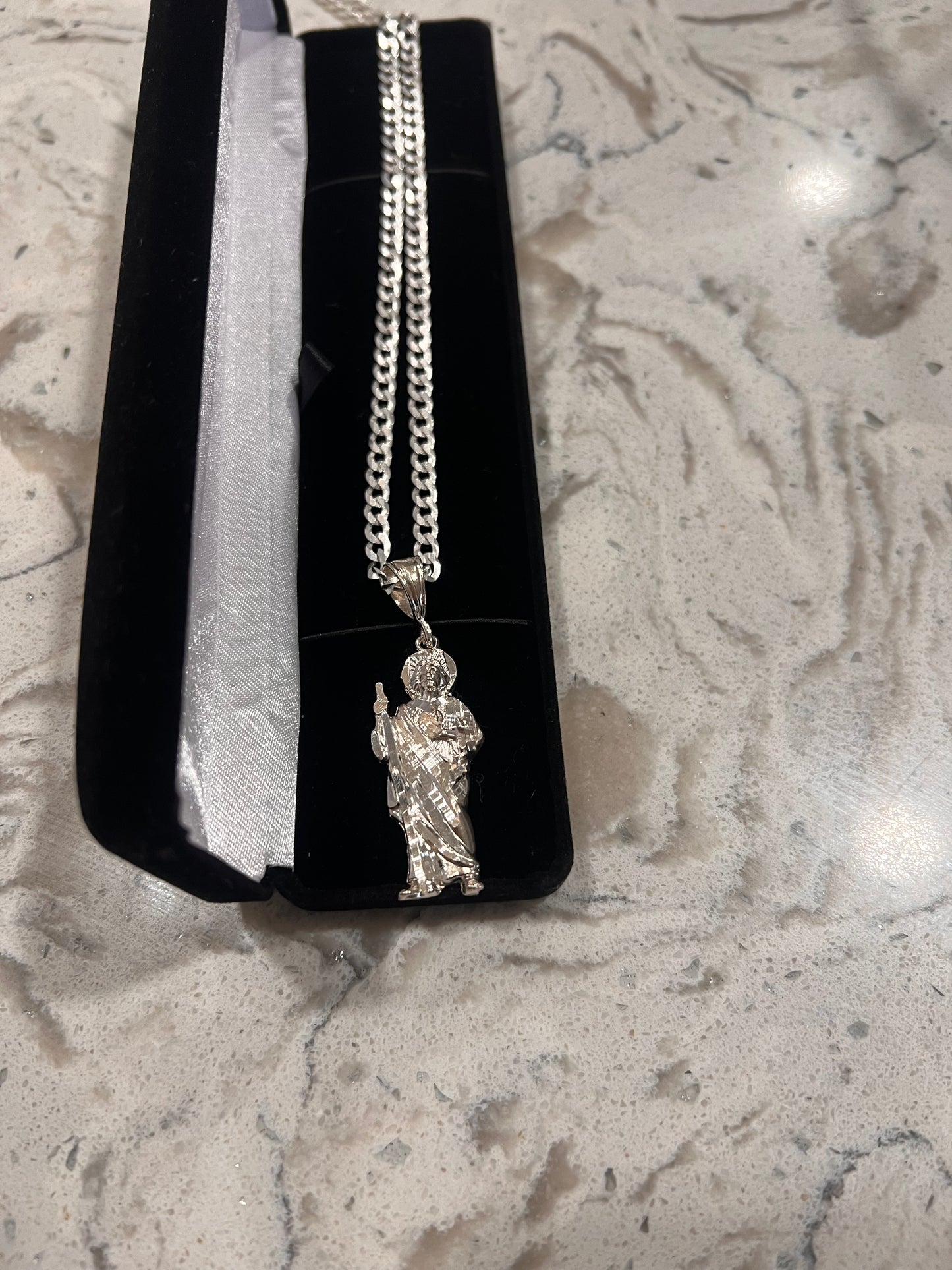 Real silver San Judas set