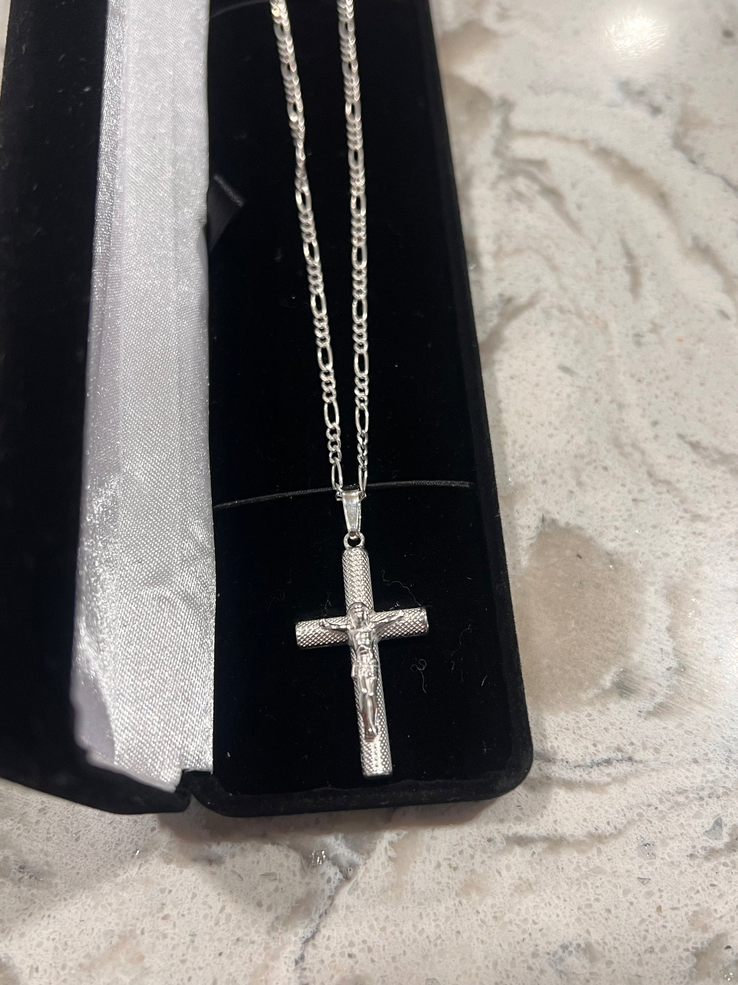 Real silver cross chainset