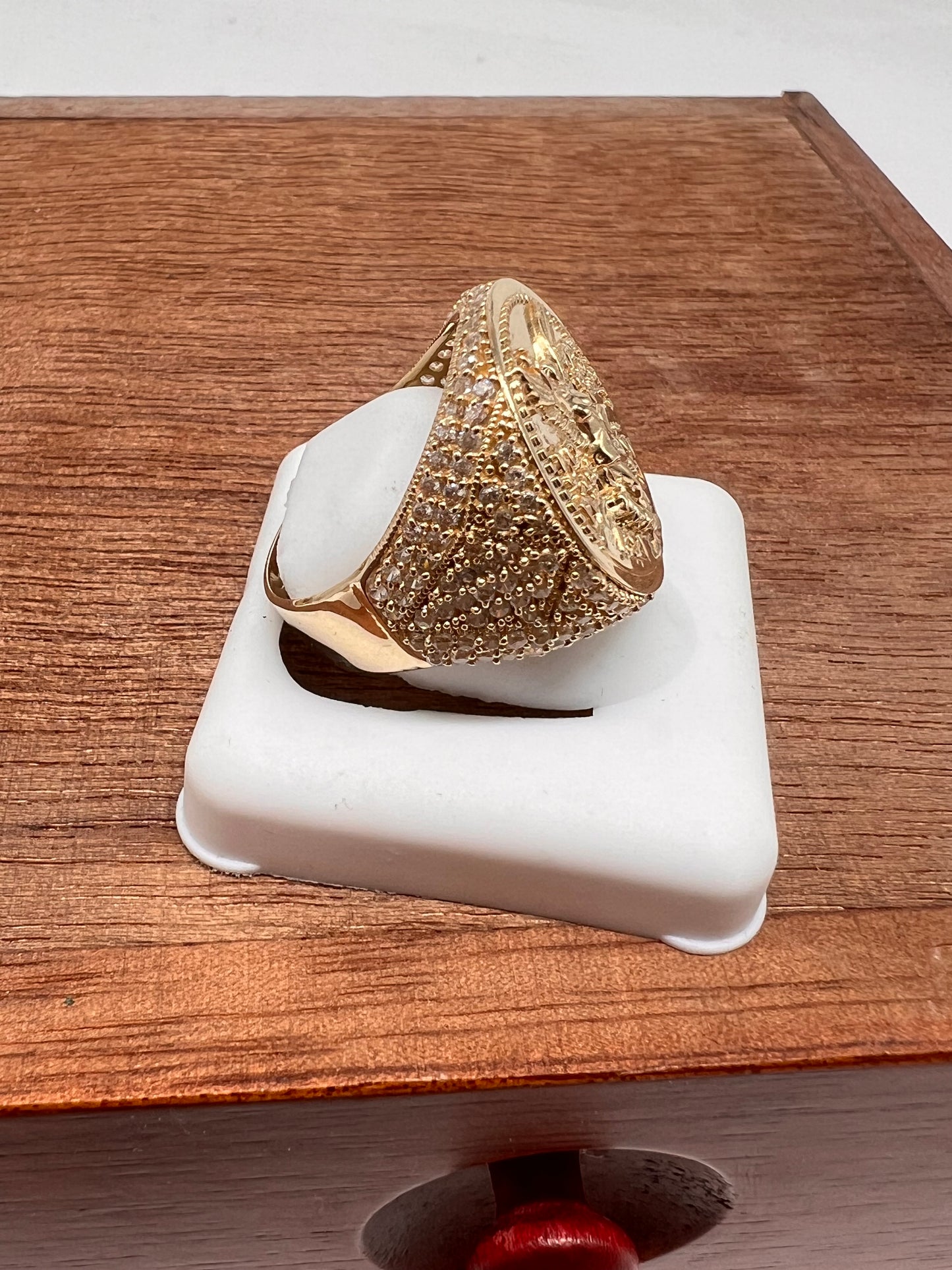 Cetenario ring 14k real gold