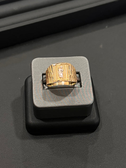 14k real gold San Judas ring