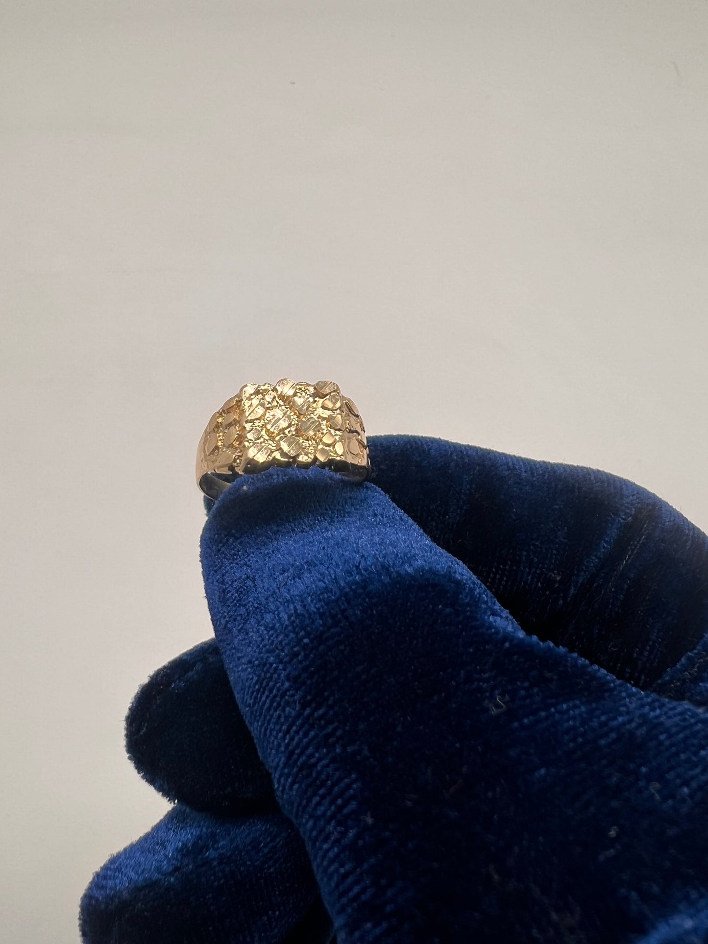 Nugget Ring 14k Real gold