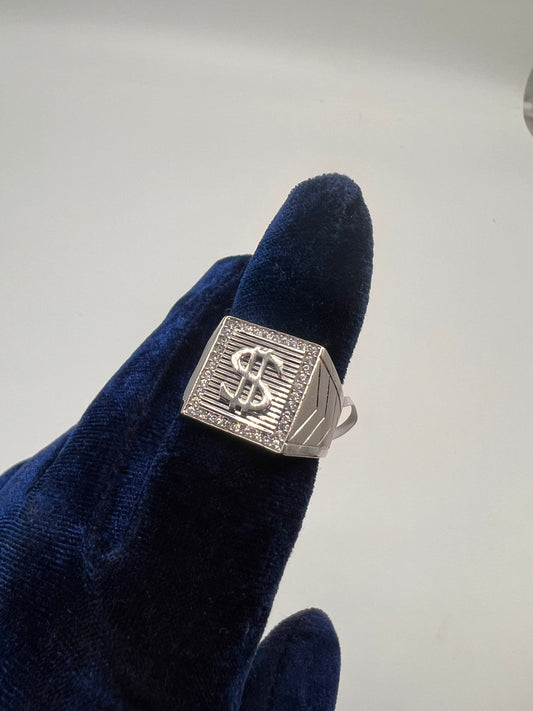 Cash Money Ring real .925 Silver