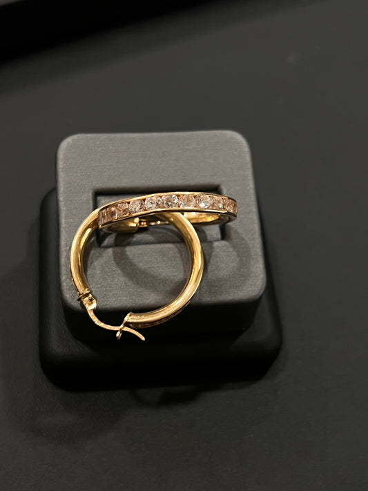 14k real gold hoops