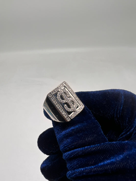 Money ring real silver