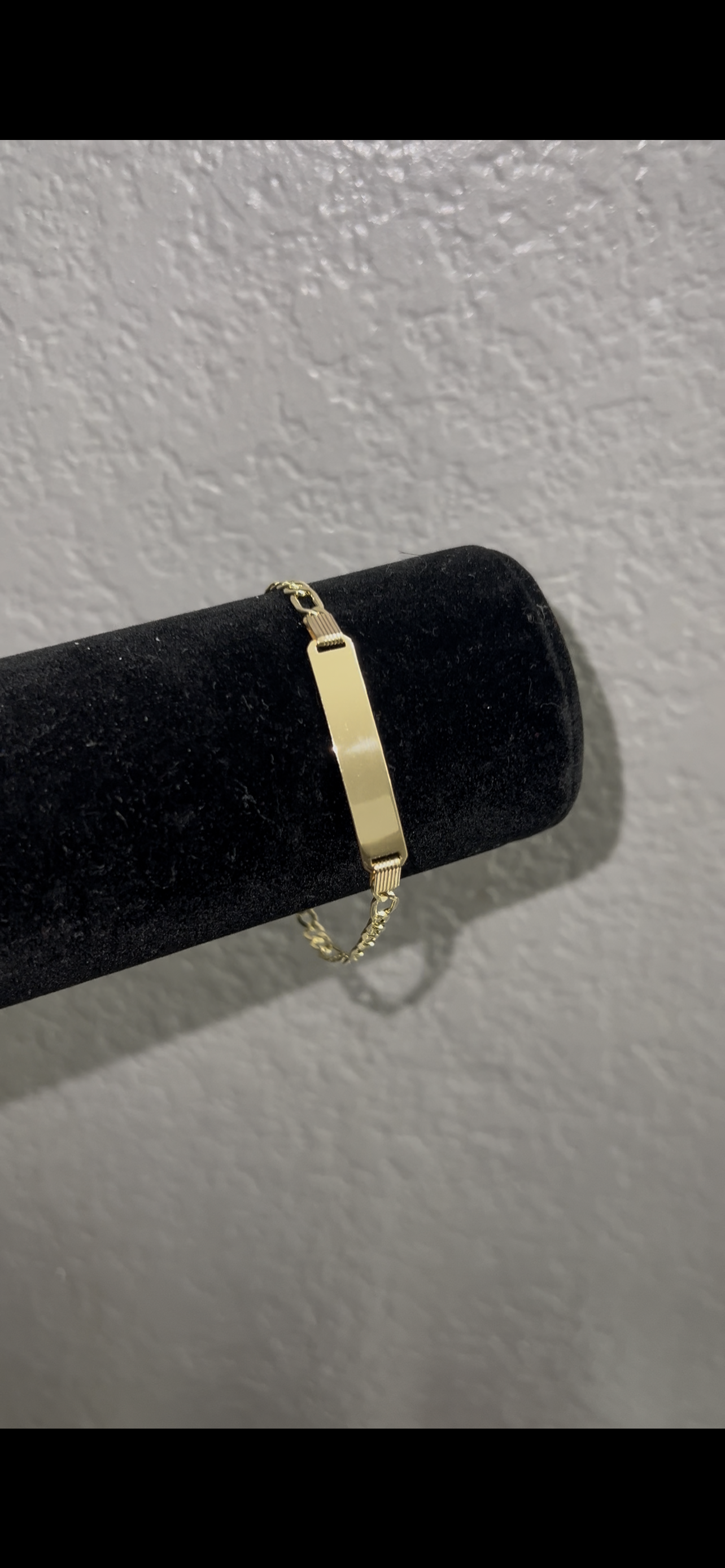 14k real gold Id bracelet