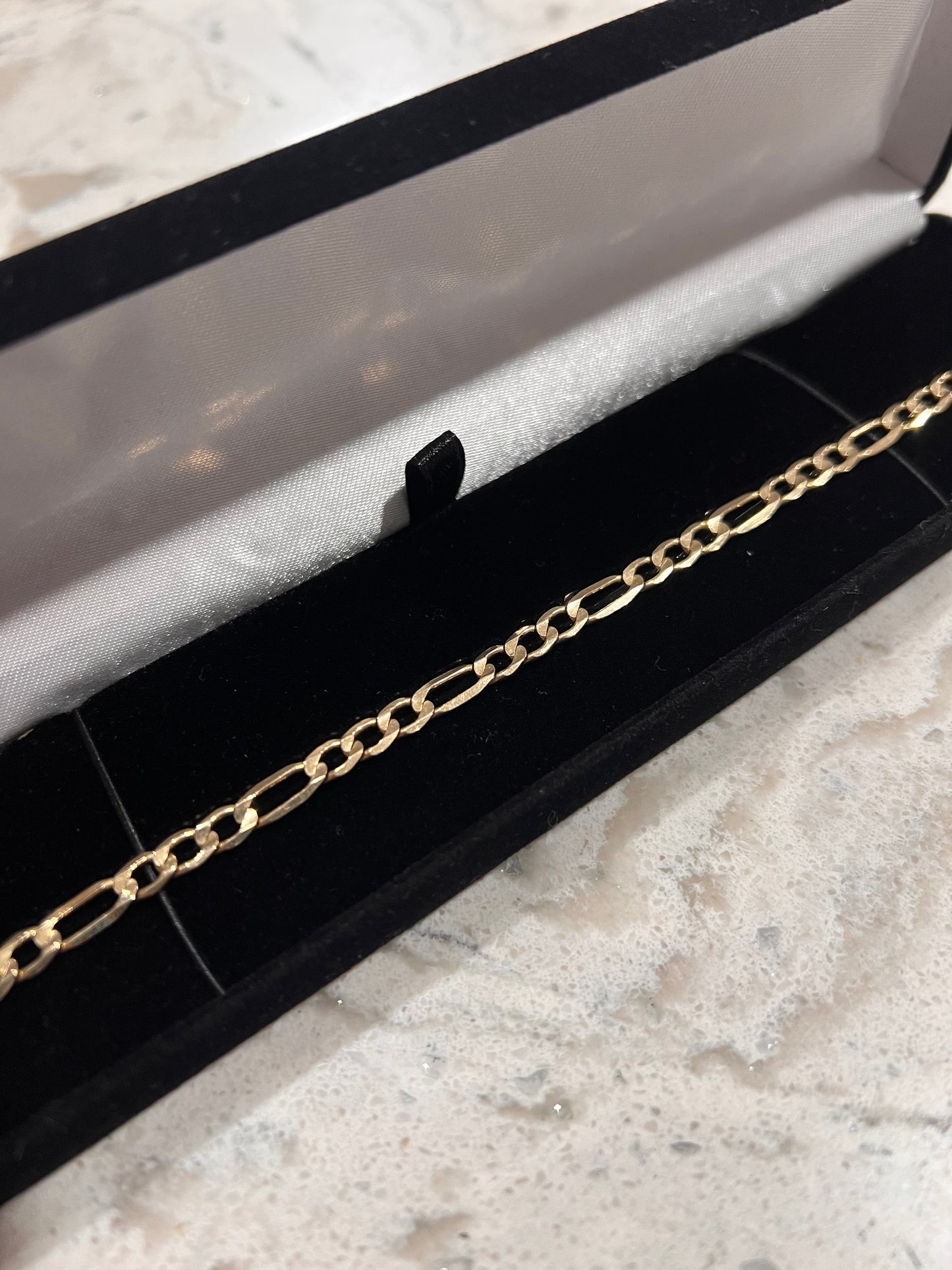 14k real solid gold FIGARO BRACELET