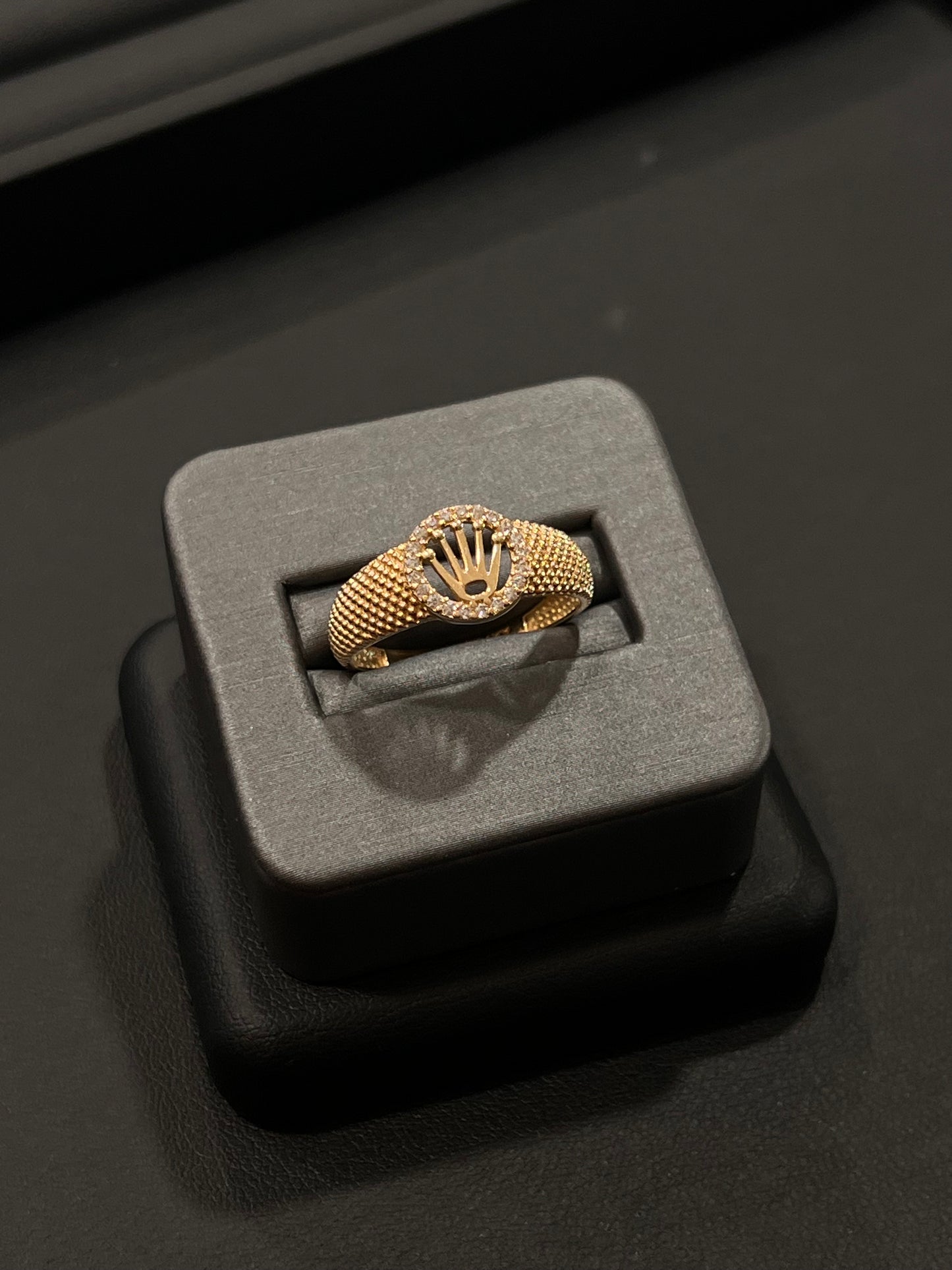 14k real gold Rolex style ring