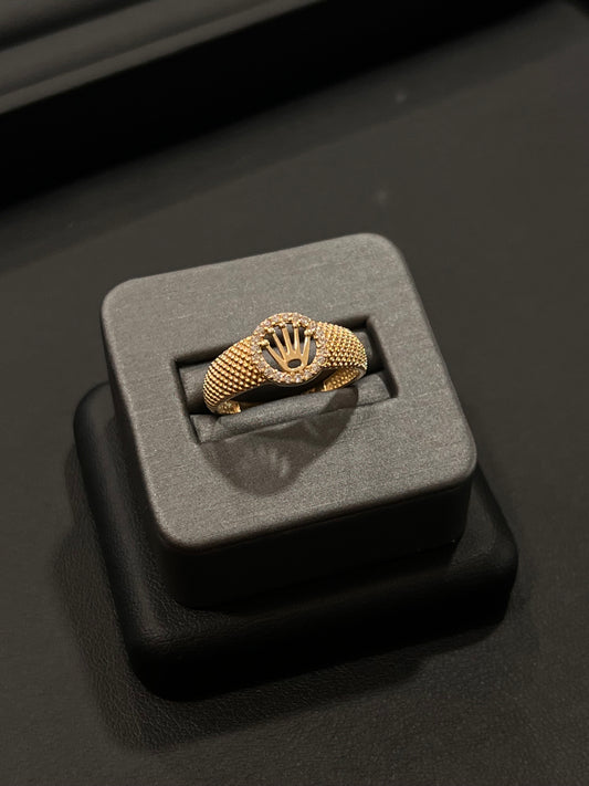 14k real gold Rolex style ring