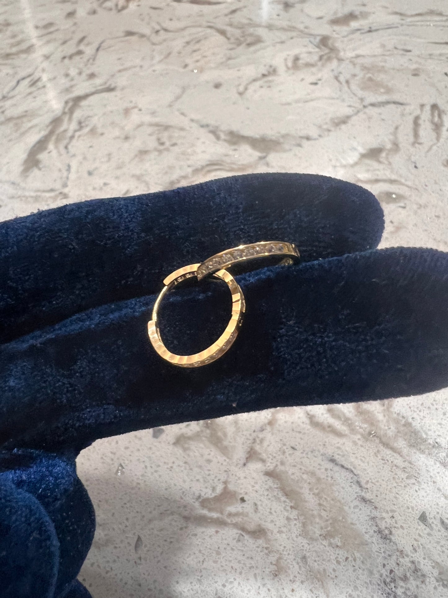 14k real gold hoops