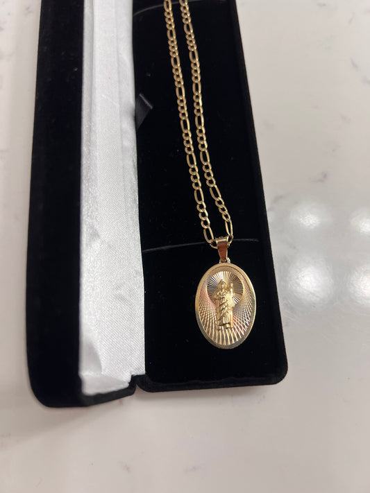 San Judas chainset 14k real gold