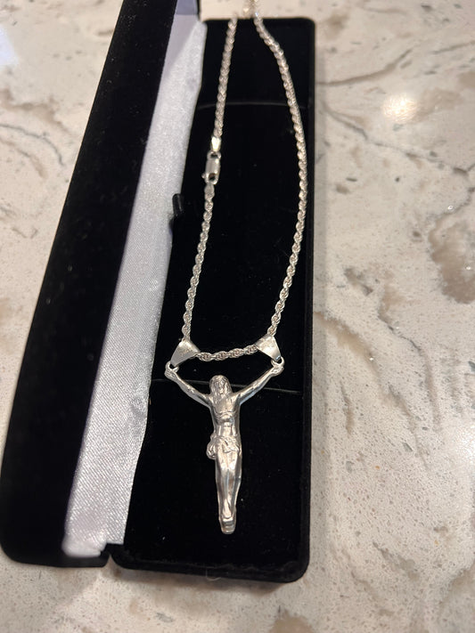 Jesus real silver chainset