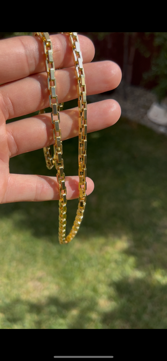 Hermes link 14k real gold chain