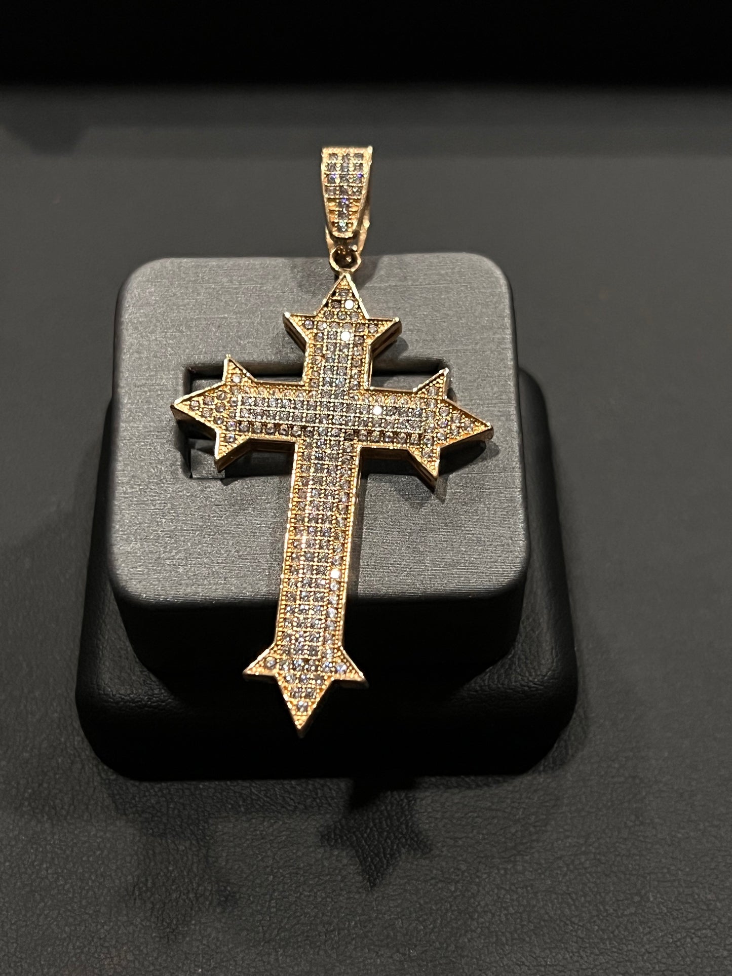 14k real gold custom cross