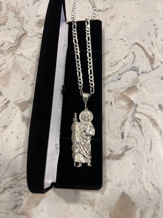 Real silver San Judas set