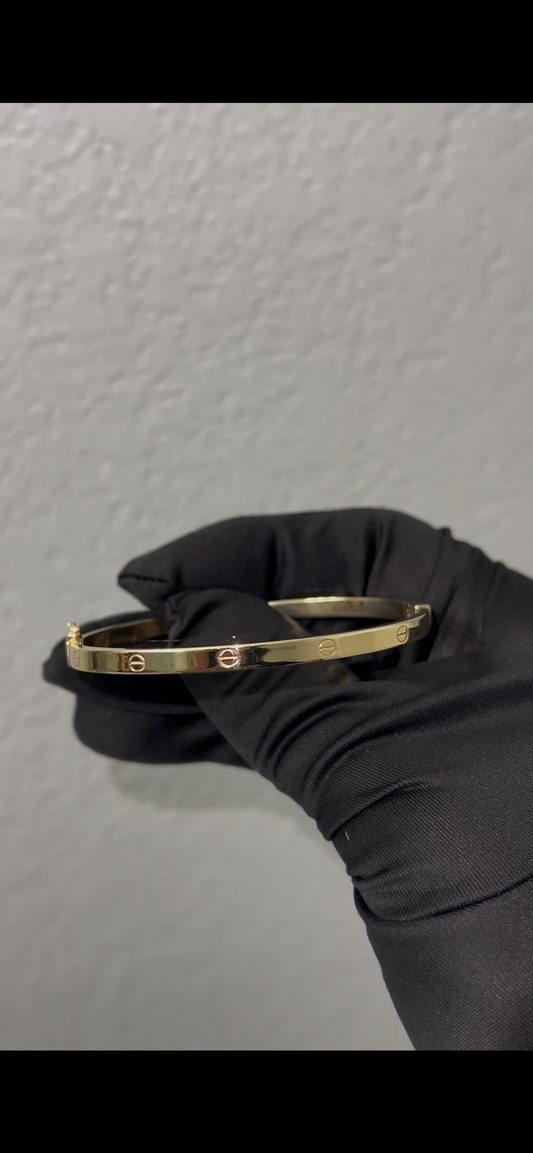 Love bangle 14k real gold