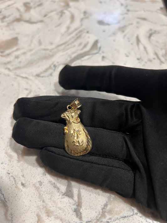 Money bag 10k real gold