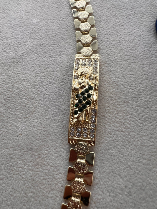 San Judas Bracelet 14k gold plated